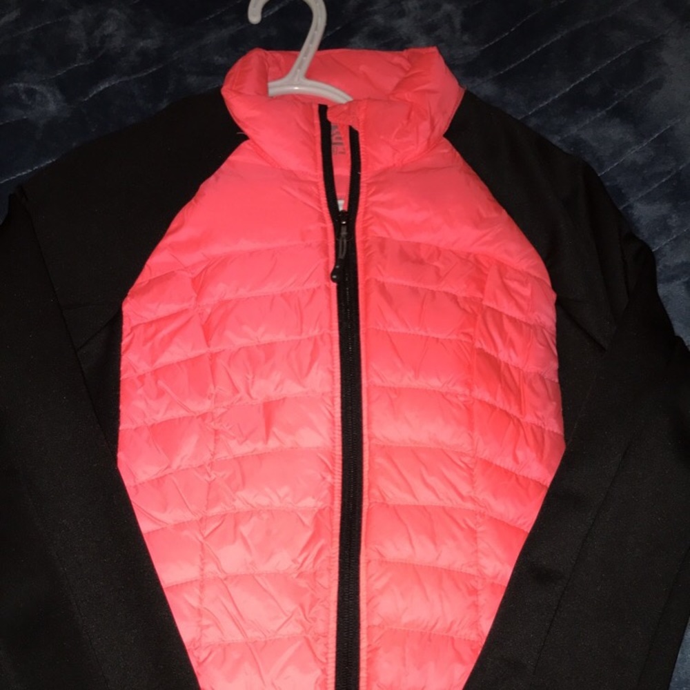 Pink & black bubble jacket